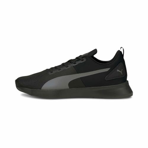 Image of PUMA Unisex Flyer Runner MESH Running Shoe, Black-Castlerock, 3.5 UK