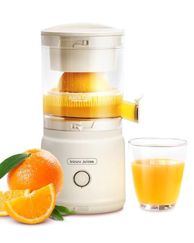 Orange Citrus Juicer, Electric Portable Lemon Juicer,Citrus Squeezer for Lemon Grapefruit Fruit, Small Wireless Juice Machine, Easy Use Orange Squeezer, Easy to Clean