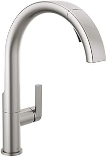 Delta Faucet Keele Spotshield Stainless Kitchen Faucet, Kitchen Faucets with Pull Down Sprayer,Kitchen Sink Faucet, Faucet for Kitchen Sink, Magnetic Docking Spray Head,Spotshield Stainless 19824LF-SP