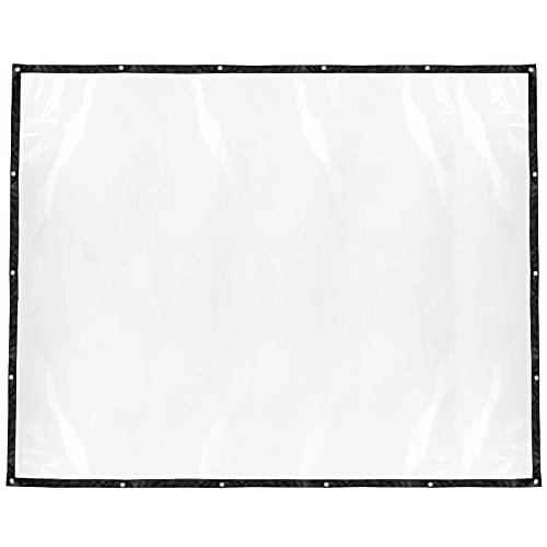 Plcnn Lona transparente de 2 x 2,5 m, impermeable, a prueba de polvo, con ojales, lona de jardín,...