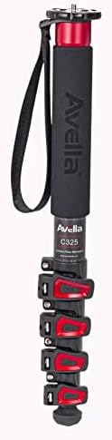 Avella C325 58 Inch Carbon Fiber Camera Monopod Professional Telescopic Monopods for Canon Nikon Sony Olympus Panasonic DSLR Camera