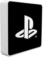 Luminária Slim PlayStation USB Preta Moderno Minimalista Decoração Iluminação