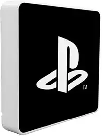 Luminária Slim PlayStation USB Preta Moderno Minimalista Decoração Iluminação