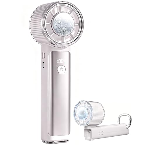CICIBELLA ハンディファン 2026 冷却プレート 4Way冷却 ハンディファンPRO シシベラ 携帯扇風機 約15000rpmの強力送風 -26℃瞬間冷感 90°角度調整 100段階風量調整 扇風機 ハンディ LED液晶 残量表示 Type-C対応