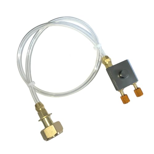 COOLHIYA Camping Gas Tank Adapter Valve for Inflation of Flat Gas Canisters Safe Conversion for Outdoor Stoves Compatible Cylinders