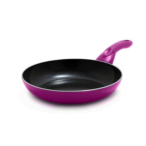 Image of GreenLife Essentials 8" Frying Pan Skillet, PFAS-Free Ceramic Nonstick, Induction Ready Cookware, Dishwasher Safe, Magenta Pink