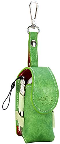 マジックプロダクツ 鮮やかWカラー 順逆向きゴルフボールケース (順向, グリーン緑xレッド赤) 順逆比較写真ご確認を