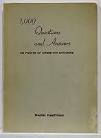 One thousand questions and answers on points of Christian doctrine B0040Y5I9K Book Cover