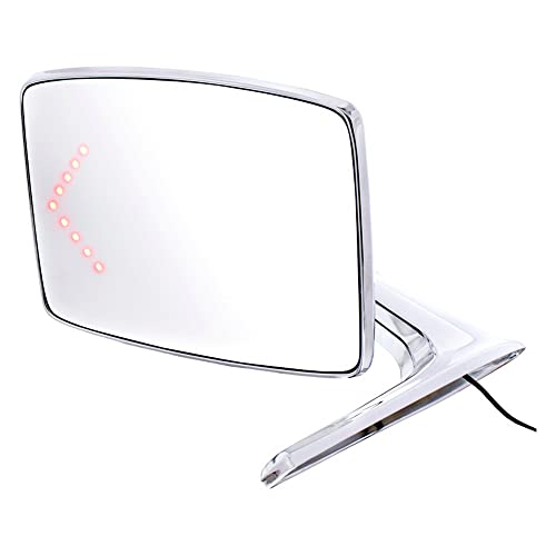 United Pacific 110736 Chrome Exterior Mirror w/LED Turn Signal for