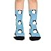susiyo Artistic Black White Cat Pattern Hiking Socks Boy Girls - Cushioned Crew Socks for Kids Soft, Breathable & Seamless Toe for All-Day Comfort