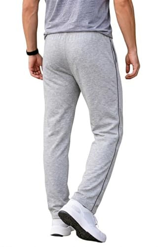 Image of Prince Sports Men's Cotton Track Pant | Comfortable Regular Fit Lower for Gym, Running, Sports & Casual Wear