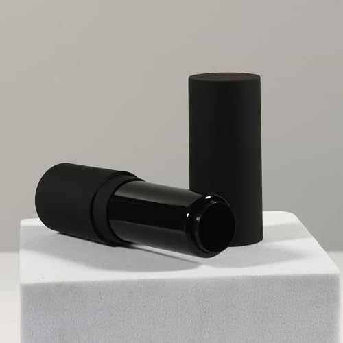 COSIDEA 30pcs Empty Round Matte Black 12.1mm lipstick tubes Man's lipbalm container DIY cosmetic packing tube4