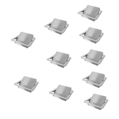 PRETYZOOM 10pcs Counter Top Trash Can Lid Swing Flap Design for Kitchen Bathroom and Office Use Space Saving Garbage Lid Cover Easy to Clean and Operate