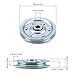 Industrial Garage Door Pulley Set, 3 Inch High Capacity Stationary Wheel Kit, Metal Construction with 200LB Load Rating