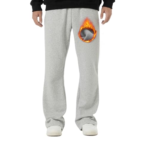 Amazon.com: BRISIRA Mens Sweatpants Flare Fleece Baggy Pants Wide