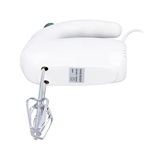 Misturador de Ovos Portátil, Misturador Elétrico Leve de Cabeça de Aço Inoxidável 220v Multifunciona