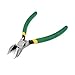 Aexit Green Plastic Hand Tools Coated Handgrip Diagonal Cutting Pliers Cutter Crimpers 170mm Long