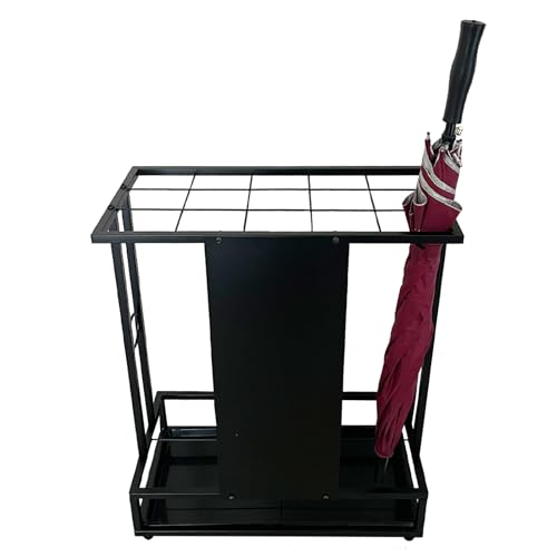 傘立て 15本用 傘収納 組立品 大容量 業務用 傘入れ 水受け取り外し可能 かさたて 玄関 ブラック