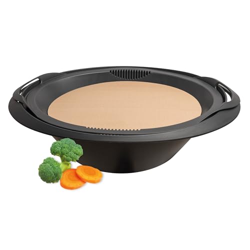 Wundermix - WunderGar® Permanent Dauerbackfolie für Thermomix TM6, TM5, TM31 Varoma • Wiederverwendbares Premium-Backpapier • Backunterlage hitzebeständig & antihaftbeschichtet, Blätter