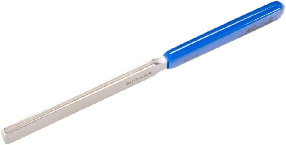 Diamond Coated Guitar/Bass/Ukulele/Banjo Fret Crowning File 300-Grit Double Edged Diamond Abrasive Fret Crowning File Luthier Tool 2mm for Medium Frets