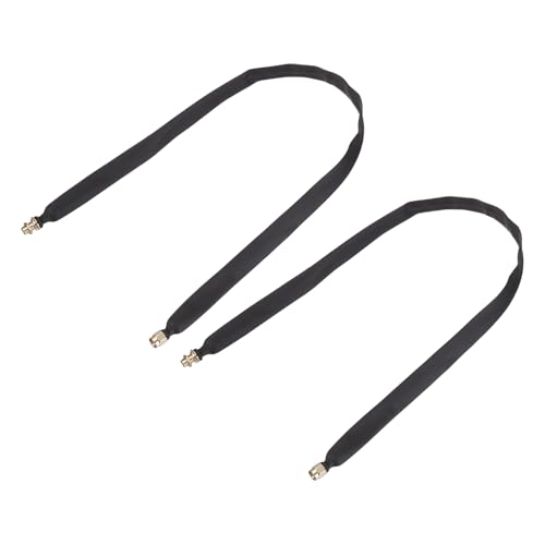 MECCANIXITY Cable coaxial plano para puerta y ventana con SMA macho a hembra, cable coaxial plano de 50 cm, extensión para enrutador de antena, paquete de 2