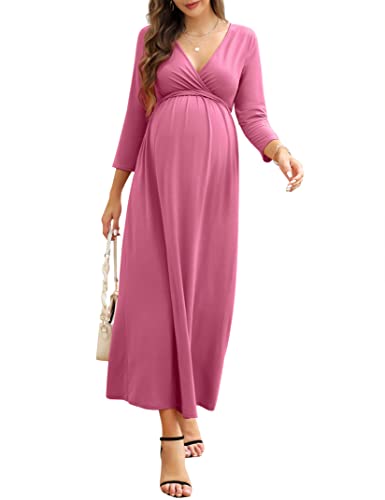 KOJOOIN Vestido de maternidad para mujer...