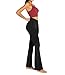 Sunzel Flare Leggings for Women with Pockets, Crossover Yoga Pants with Tummy Control, High Waisted and Wide Leg 30