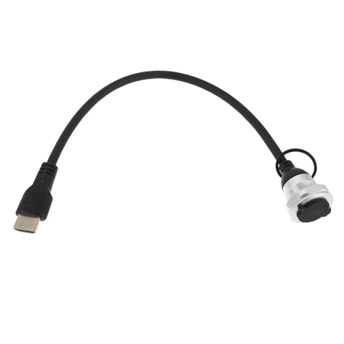 Cable de señal de video de 1 metro Veemoon con conector macho a hembra negro para monitor