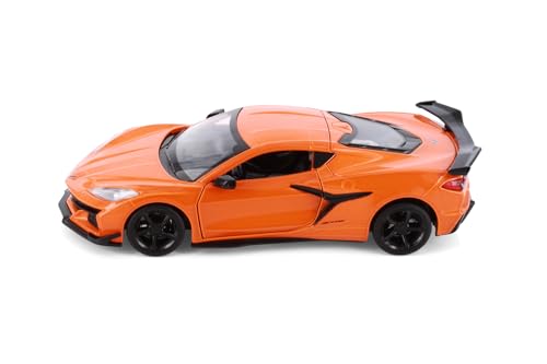 Chevy Corvette Z06, Orange 1:24 Escala Modelo Diecast miniatura 3