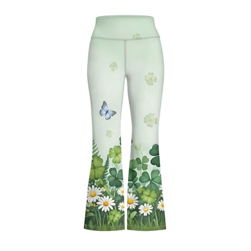 Girls St. Patrick's Day Leggings Cartoon Running Super-Soft Kids Pants Easter Gift4