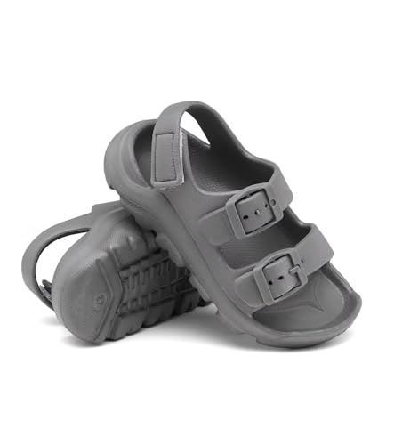 Image of Boys Girls Toddler Little Kid Sandals Buckle Adjustable Water Sandal With Hook Loop Back Strap(Toddler 5-Little Kid 12)