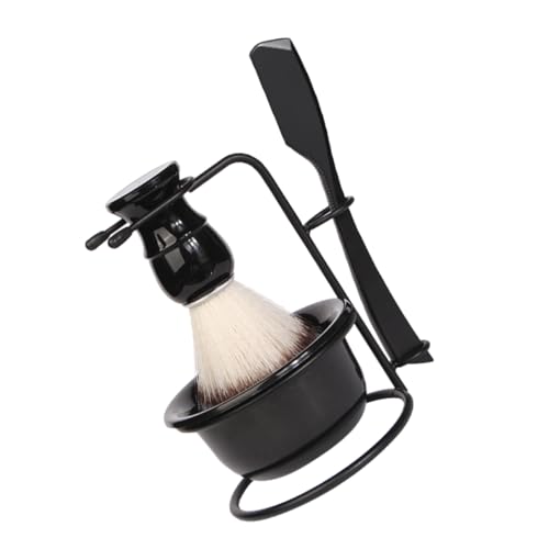 Ipetboom 1 Juego suministros de para hombre bolsa de aseo de los hombres recortadora equipo Gel brocha afeitar brocha de afeitar tazón de afeitar hombres afeitándose abdominales