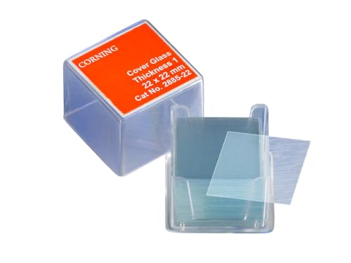 PYREX 18x18 mm Square #1 Cover Slip Glass 2845-18 (Pack of 200)