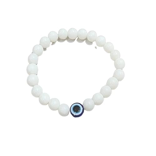 Image of Honbon Fancy Designer Beads Evil Eye Charms Bracelet,Handmade Unisex Nazar Bracelets,Friendship Band for All -Girls, Boys, Men & Women