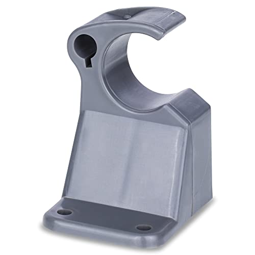 Stehtisch Fuß Zubehör Ersatzteil Scharnier Halter Raster Klemme Plastik Grau (Klemmhalter offen) Cover