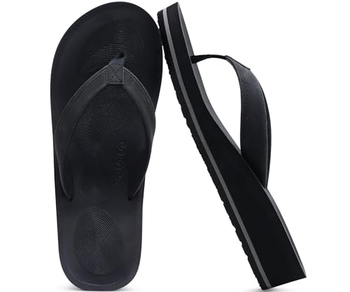 COFACE Flip Flops for Women With Comfortable Arch Support Ladies Fashion Platform Thong Sandals Soft Yoga Mat Sole For Beach/Indoor Outdoor2