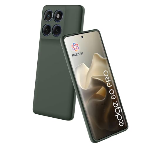 Image of Back Cover for Motorola Moto Edge 60 Pro 5G | Full Camera Protection | Premium Liquid Silicon Case | Flexible Bumper Case for Motorola Moto Edge 60 Pro 5G (Military Green)