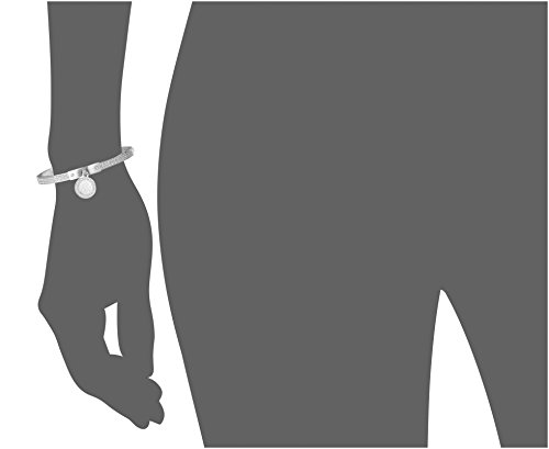 Michael Kors Silver Tone Fulton Hinge Bangle Bracelet #TOP3