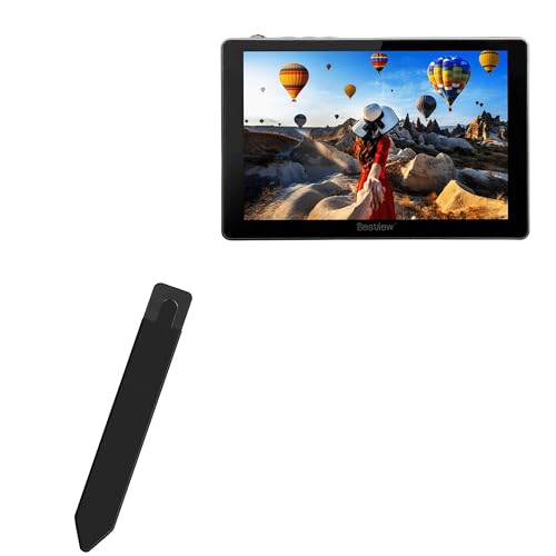 BoxWave Stylus Pouch Compatible with Desview R7P - Stylus PortaPouch, Pen Stylii Holder Carrier Portable Self-Adhesive - Jet Black