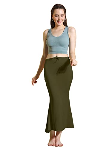 Image of Amazon Brand - Anarva Women Cotton Blended Saree Shapewear Regular Petticoat Skirt For Saree