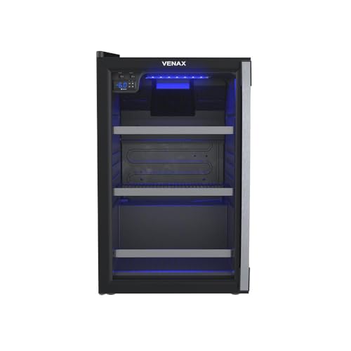 Cervejeira Venax Blue Light 100 Litros Porta Invertida 19920 Preto Fosco 220V