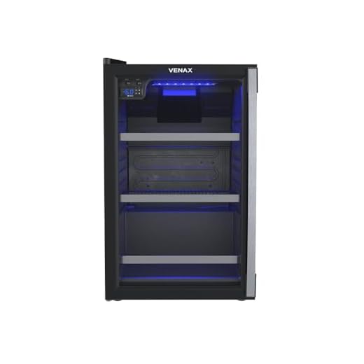 Cervejeira Venax Blue Light 100 Litros Porta Invertida 19920 Preto Fosco 220V