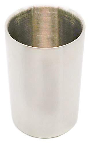 Stainless Steel Wine Cooler Bucket, Insulated Double Wall Design, White Wine Champagne Bottle Chiller, Brushed Surface, Great for Parties, Outdoor Events, Keeps Beverages Ice Chilled, 1.6L, Silver