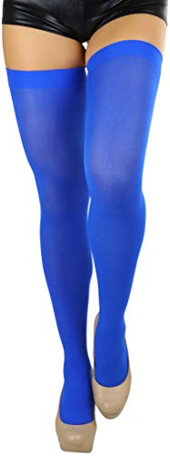 Image of ToBeInStyle Women's Nylon Thigh High Schoolgirl Opaque Stockings