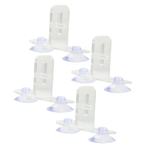 Sosoport 4個セット 水槽クリップ 水族館 クレート フィルター 湯沸かし器 水槽の装飾 エアポンプ 水槽の背景 リムーバー 自動 コントロール スポンジ 仕切り トレイ 戦車 アクリル