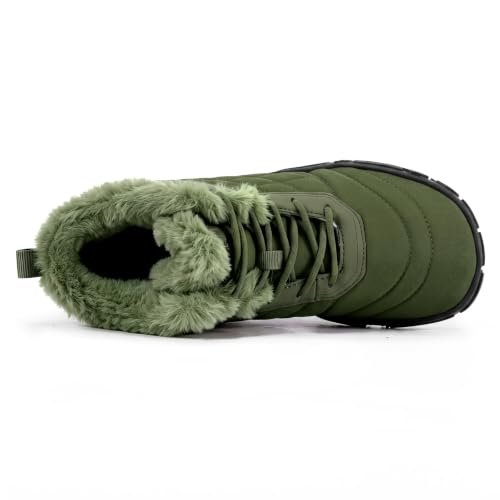 Image of Snow Boots for Women Winter Warm Fuzzy Non Slip Ankle Boots