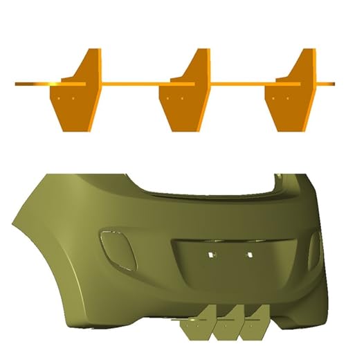 Diffuseur arrière et spoiler de pare-chocs pour Hyundai i10 1.2 2014-2016 - 3
