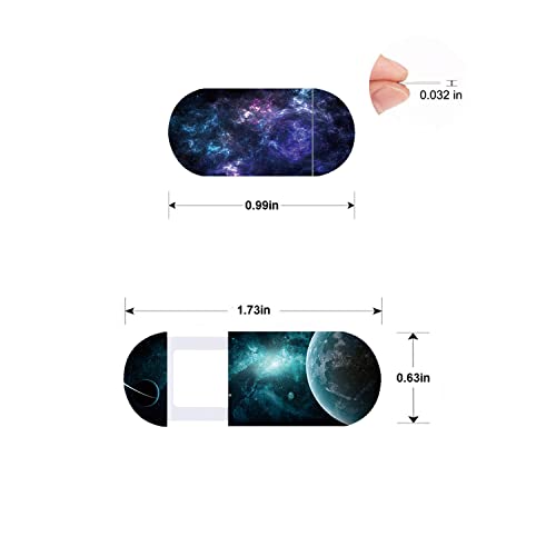 image for worldbnr Laptop Camera Cover Slide (5 Pack),Thin Web Camera Cover for 