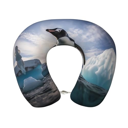 Almohada de viaje espuma memoria tamaño U lavable