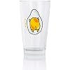 Seven20 OFFICIAL Gudetama The Lazy Egg Pint Glass | Features Gudetama's Back in a Cute Lazy Style | 16 Oz. Cup